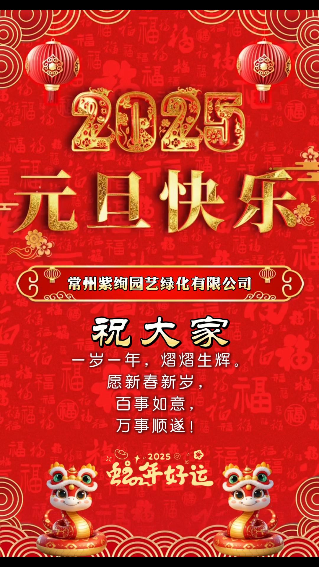 喜迎元旦 丨 祥蛇納褔至，新歲啟新程！